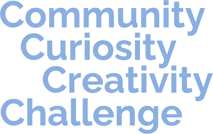 Our Values: Community, Curiosity, Creativity, Challenge